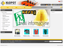 Tablet Screenshot of klopot.com.pl